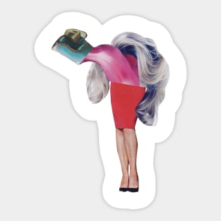 Telephone Girl Sticker